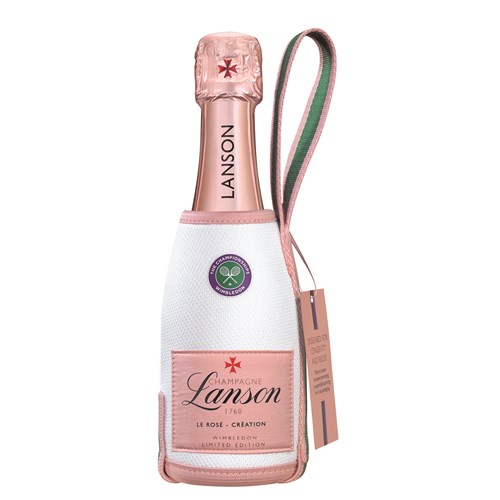 Mini Lanson Le Rosé Création Champagne 20cl | Wimbledon Pouch Edition